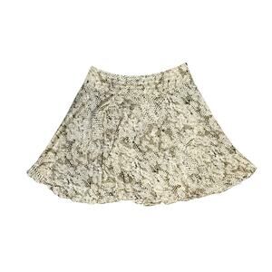 Sunny Leigh Tan & Black Snake Skin Print Skirt - Size 10